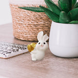 Maxbell Lovely Rabbit Ornament Statue Handmade Resin for Window Living Room Desktop Style A