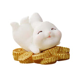 Maxbell Lovely Rabbit Ornament Statue Handmade Resin for Window Living Room Desktop Style D