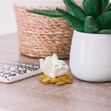 Maxbell Lovely Rabbit Ornament Statue Handmade Resin for Window Living Room Desktop Style D