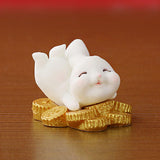 Maxbell Lovely Rabbit Ornament Statue Handmade Resin for Window Living Room Desktop Style D