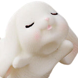 Maxbell Lovely Rabbit Ornament Statue Handmade Resin for Window Living Room Desktop Style G