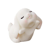 Maxbell Lovely Rabbit Ornament Statue Handmade Resin for Window Living Room Desktop Style G