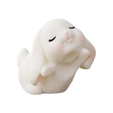 Maxbell Lovely Rabbit Ornament Statue Handmade Resin for Window Living Room Desktop Style G