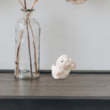 Maxbell Lovely Rabbit Ornament Statue Handmade Resin for Window Living Room Desktop Style G