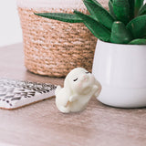 Maxbell Lovely Rabbit Ornament Statue Handmade Resin for Window Living Room Desktop Style G