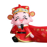 Maxbell God of Wealth Statue Storage Bowl Resin Mythological Figurine Sculpture StyleC
