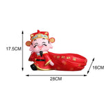 Maxbell God of Wealth Statue Storage Bowl Resin Mythological Figurine Sculpture StyleC
