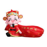 Maxbell God of Wealth Statue Storage Bowl Resin Mythological Figurine Sculpture StyleC