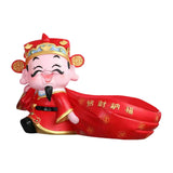 Maxbell God of Wealth Statue Storage Bowl Resin Mythological Figurine Sculpture StyleC