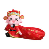 Maxbell God of Wealth Statue Storage Bowl Resin Mythological Figurine Sculpture StyleC