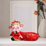 Maxbell God of Wealth Statue Storage Bowl Resin Mythological Figurine Sculpture StyleC