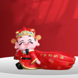Maxbell God of Wealth Statue Storage Bowl Resin Mythological Figurine Sculpture StyleC