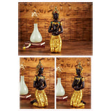 Maxbell Antique Kneeling Buddha Statue Sculpture living Room Gift Style A