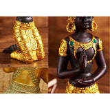 Maxbell Antique Kneeling Buddha Statue Sculpture living Room Gift Style A