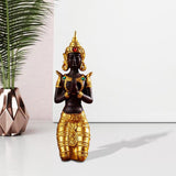 Maxbell Antique Kneeling Buddha Statue Sculpture living Room Gift Style A