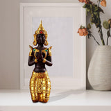 Maxbell Antique Kneeling Buddha Statue Sculpture living Room Gift Style A