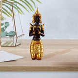 Maxbell Antique Kneeling Buddha Statue Sculpture living Room Gift Style A