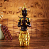 Maxbell Antique Kneeling Buddha Statue Sculpture living Room Gift Style A
