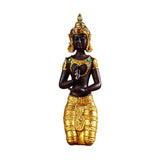 Maxbell Antique Kneeling Buddha Statue Sculpture living Room Gift Style D