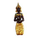 Maxbell Antique Kneeling Buddha Statue Sculpture living Room Gift Style D