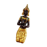 Maxbell Antique Kneeling Buddha Statue Sculpture living Room Gift Style D