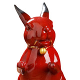 Maxbell Porcelain Rabbit Figurines Decoration Accessories Handcraft Desktop Office Standing