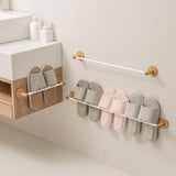 Maxbell Slippers Organizer Punch Free Slippers Rack for Bedroom Cabinet Home white 70cm