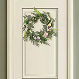 Maxbell Easter Egg Garland Front Door Festival Props 17.72inch Eucalyptus Wreath