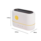 Maxbell Portable Flame Air Humidifier 200ml Essential Oil Diffusers for Office White