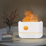 Maxbell Portable Flame Air Humidifier 200ml Essential Oil Diffusers for Office White