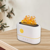 Maxbell Portable Flame Air Humidifier 200ml Essential Oil Diffusers for Office White
