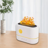 Maxbell Portable Flame Air Humidifier 200ml Essential Oil Diffusers for Office White