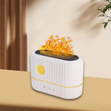 Maxbell Portable Flame Air Humidifier 200ml Essential Oil Diffusers for Office White
