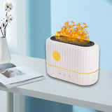 Maxbell Portable Flame Air Humidifier 200ml Essential Oil Diffusers for Office White