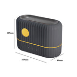 Maxbell Portable Flame Air Humidifier 200ml Essential Oil Diffusers for Office Gray