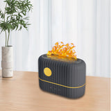 Maxbell Portable Flame Air Humidifier 200ml Essential Oil Diffusers for Office Gray