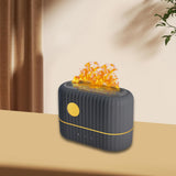 Maxbell Portable Flame Air Humidifier 200ml Essential Oil Diffusers for Office Gray