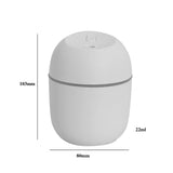 Maxbell Humidifier Aroma Oil Diffuser Bedroom Car Portable USB with Night Lamp White