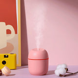 Maxbell Humidifier Aroma Oil Diffuser Bedroom Car Portable USB with Night Lamp Pink