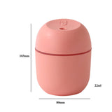 Maxbell Humidifier Aroma Oil Diffuser Bedroom Car Portable USB with Night Lamp Pink