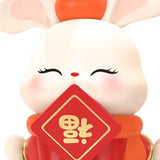 Maxbell Bunny Figurine Miniature Ornament Rabbit Statue for Office Shelf Decorative 9.7cmx8.2cmx11.2cm