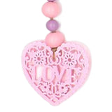 Maxbell Rustic Wood Bead Garland Pendant W/Tassels for Dining Room Dorm Decorations