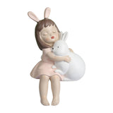 Maxbell Creative Girl Figurine Ornament Sculpture Art for Wedding Decor white