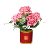 Maxbell Artificial Flowers in Pot Simulation Flower Bonsai Bouquet for Home Decor Pink