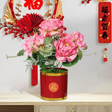Maxbell Artificial Flowers in Pot Simulation Flower Bonsai Bouquet for Home Decor Pink