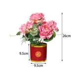 Maxbell Artificial Flowers in Pot Simulation Flower Bonsai Bouquet for Home Decor Pink