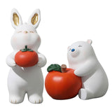 Maxbell Chinese New Year Animal Sculpture Ornament Cute decor Cabinet Bear