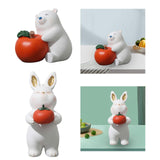 Maxbell Chinese New Year Animal Sculpture Ornament Cute decor Cabinet Bear