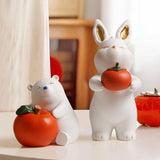 Maxbell Chinese New Year Animal Sculpture Ornament Cute decor Cabinet Bear