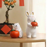 Maxbell Chinese New Year Animal Sculpture Ornament Cute decor Cabinet Bear